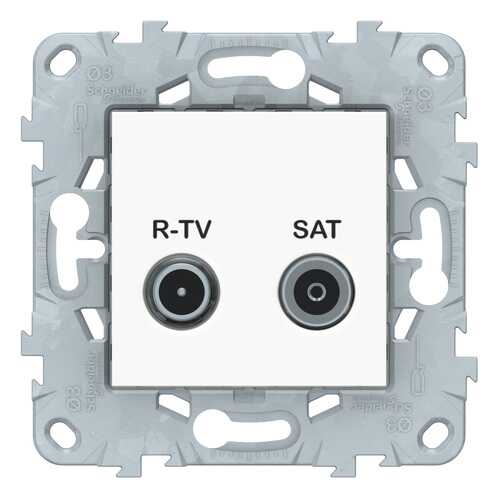 SE Unica New Белая Розетка R-TV/SAT, проходная в ОБИ