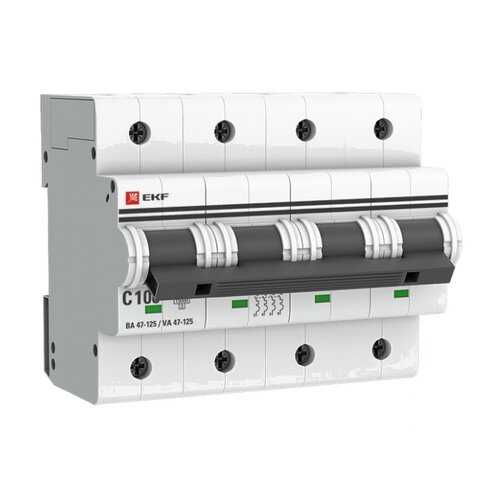 Автоматический выключатель EKF mcb47125-4-100D в ОБИ
