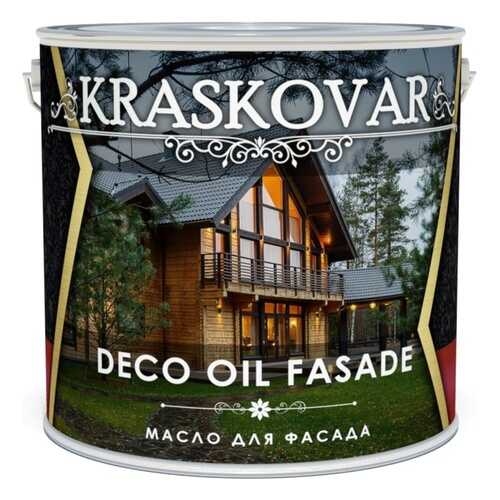 Масло для фасада Kraskovar Deco Oil Fasade Графит 5л в ОБИ