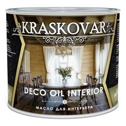 Масло для интерьера Kraskovar Deco Oil Interior Белый 2,2л в ОБИ