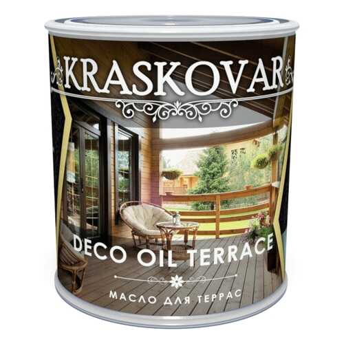 Масло для террас Kraskovar Deco Oil Terrace Бук 0,75л в ОБИ