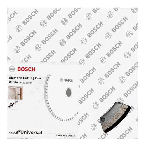 Диск алмазный отрезной Bosch ECO Univ,Turbo 180-22,23 2608615047 в ОБИ