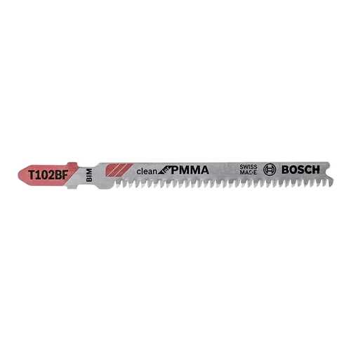 Набор пилок для лобзика Bosch T102BF CleanPMMA 2608636781 в ОБИ