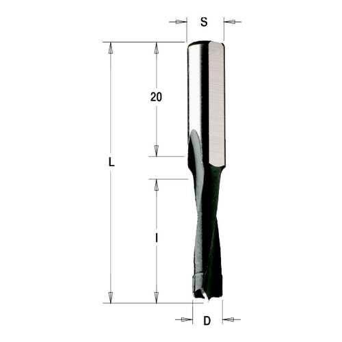 Фреза HW для дюбельного фрезера MAFELL 12x30x58 Z=2 S=8 RH CMT 312.120.11 в ОБИ